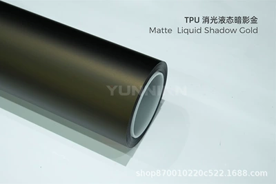 Film Full Car Wrap Factory Automotive Film - 15215m-5-years-warranty-tpu-matte-liquid-shadow-gold-water-sticker