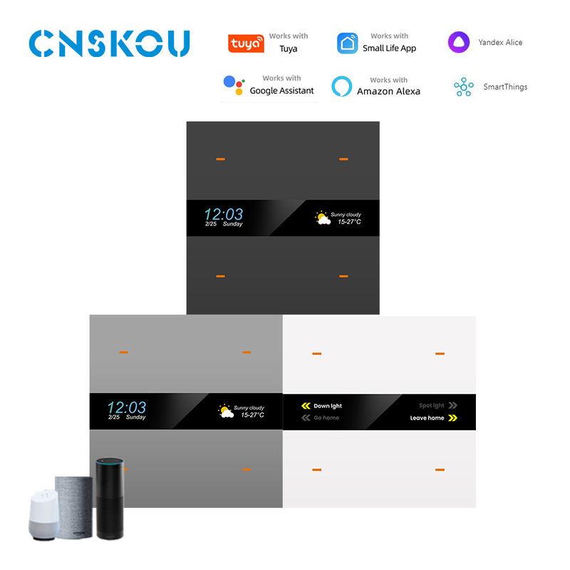 86 EU UK scene control 4 key smart switch graffiti zigbee remote control smart home temperature 86 EU UK scene control 4 key smart switch graffiti zigbee remote control smart home temperature