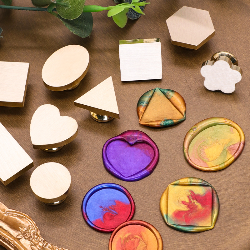 [Cabeza de cobre en blanco] cabeza de sello de cera de pintura de fuego tamaños múltiples cabeza de cobre de cera de sellado cabeza de cobre brillante fábrica al por mayor