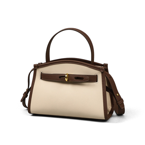 Viney Bags Retro New Crossbody Kelly Bag Handmade High-Quality Niche Fashion Mother Genuine Leather Women's Bag