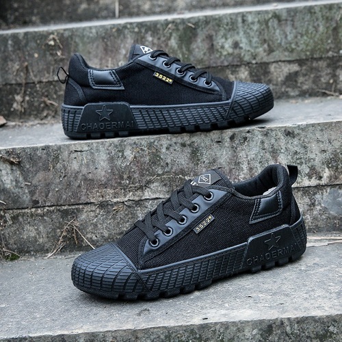 Men's Liberation Shoes, Rubber Shoes, Construction Labor Shoes, Wear-Resistant Breathable Canvas Farm Work Shoes, Safety Shoes, Wholesale from Manufacturer