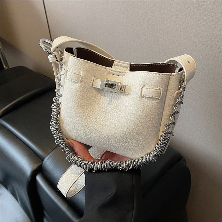 Bolso de Mano Tipo Kelly para Mujer de PU para Uso Diario