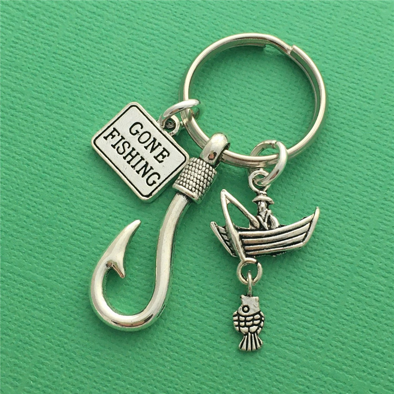 European and American Jewelry, Fishing Key Rings, Factory Direct Sales, Key Chains, Cross-Border Fashion European and American Jewelry, Fishing Key Rings, Factory Direct Sales, Key Chains, Cross-Border Fashion