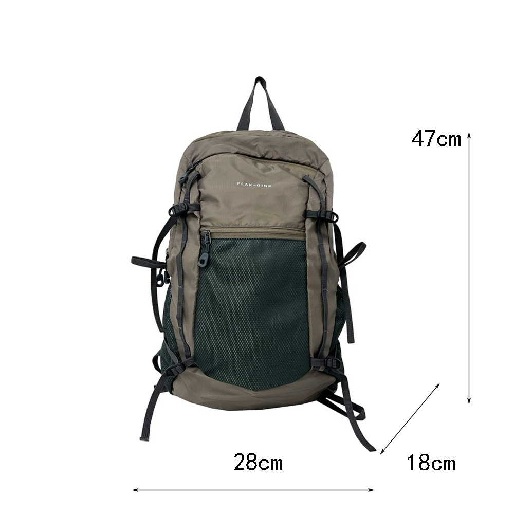 Mochila impermeável simples e versátil para atividades ao ar livre, mochila leve para caminhadas, mochila portátil para caminhadas, mochila dobrável_voghion.com