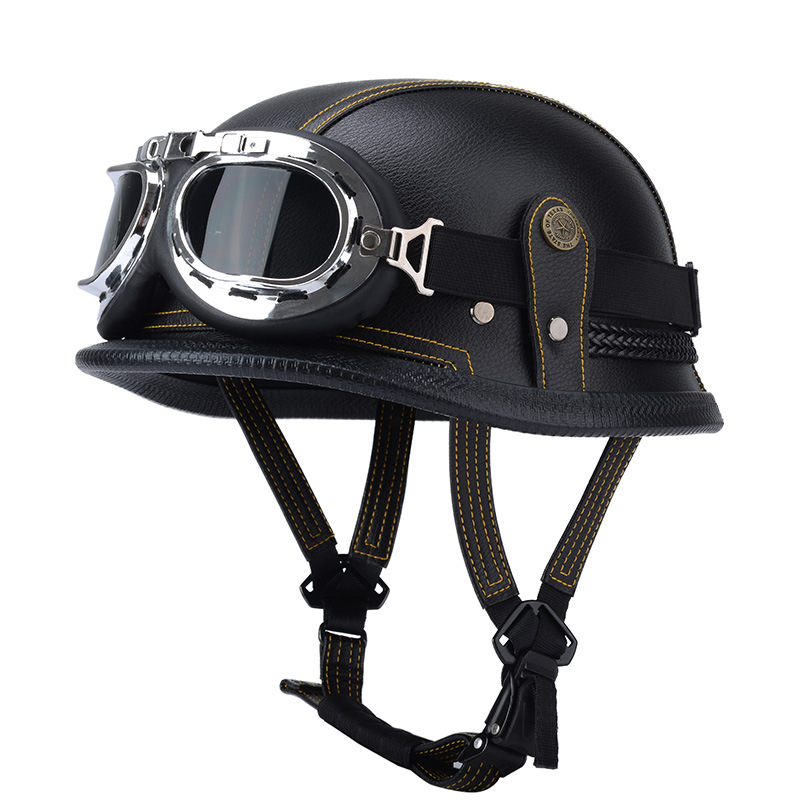 블랙과 옐로우 라인 + 실버 프레임 티 미러