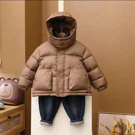 儿童羽绒棉服冬季加厚外套2024新款冬装棉衣男女宝宝防风保暖棉袄