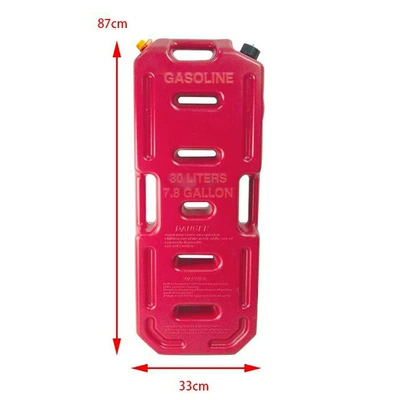 Car-Mounted Spare Fuel Tank, Universal: Kempinq və səyahət - 30l-red-explosion-proof-and-leak-proof-spare-oil-drum
