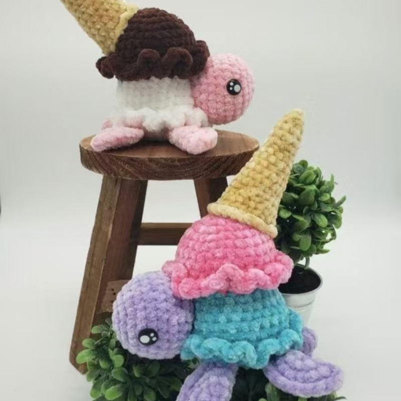 초보자 거북이 코바늘 뜨개 키링 만들기 DIY 재료 키트