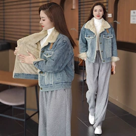 时尚休闲套装;休闲裤;女式牛仔裤