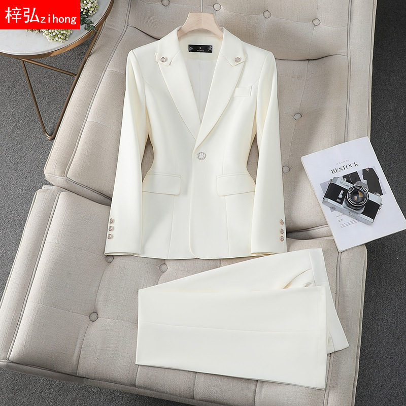 Western-Style Suit for Women 2025 New Spring & Fall Korean Style Fashionable Goddess Style Slim Slim Suit Jacket
