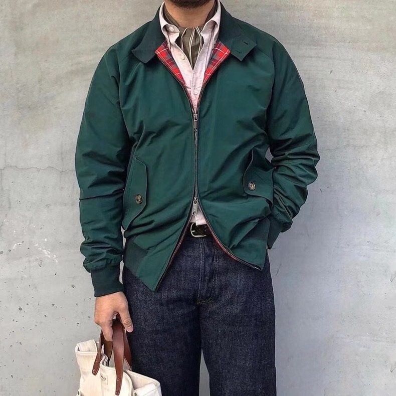 Gddqsdc Harrington Jacket G9 American Retro Thin Workwear Amekaji Executive High-End Men's Jacket Gddqsdc Harrington Jacket G9 American Retro Thin Workwear Amekaji Executive High-End Men's Jacket