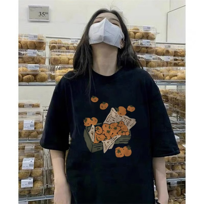 화이트 코튼 반팔 티셔츠 여성 여름 2024 새로운 틈새 디자인 홍콩 스타일 칙칙한 반소매 탑