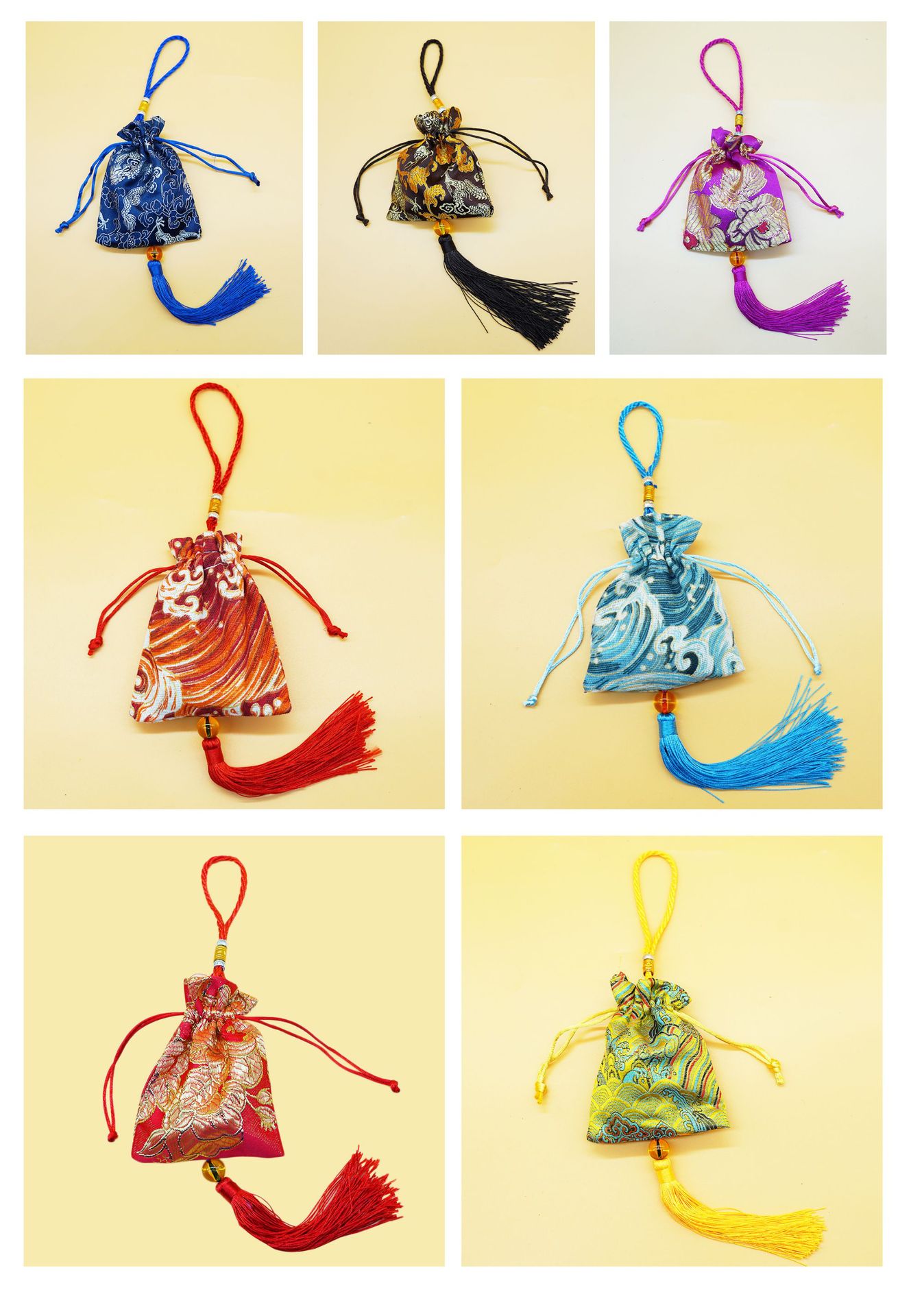 Qichun Mugwort Sachet Chinese Style Dragon Boat Festival Herbal Pendant Random Color specifications