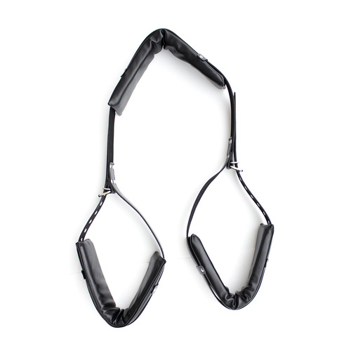 Adult sex toys wholesale sponge leg opening M bondage female utensils leather PU black couple flirting leggings