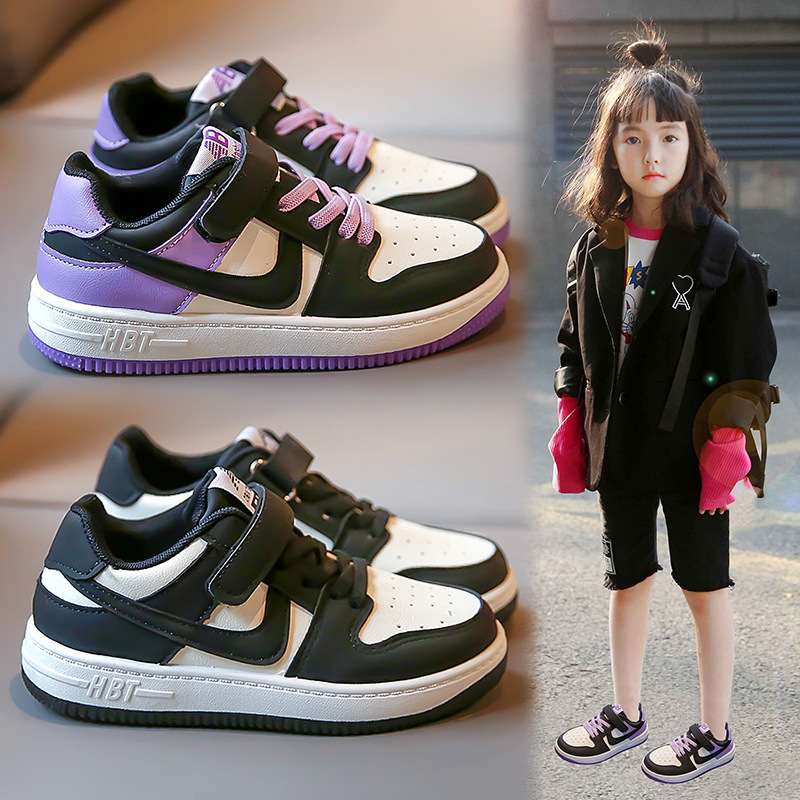 Zapatos para niños 2022 otoño nuevos zapatos de tablero bajo para niños zapatilla de deporte color a juego medio y grande niños niñas zapatos Casuales