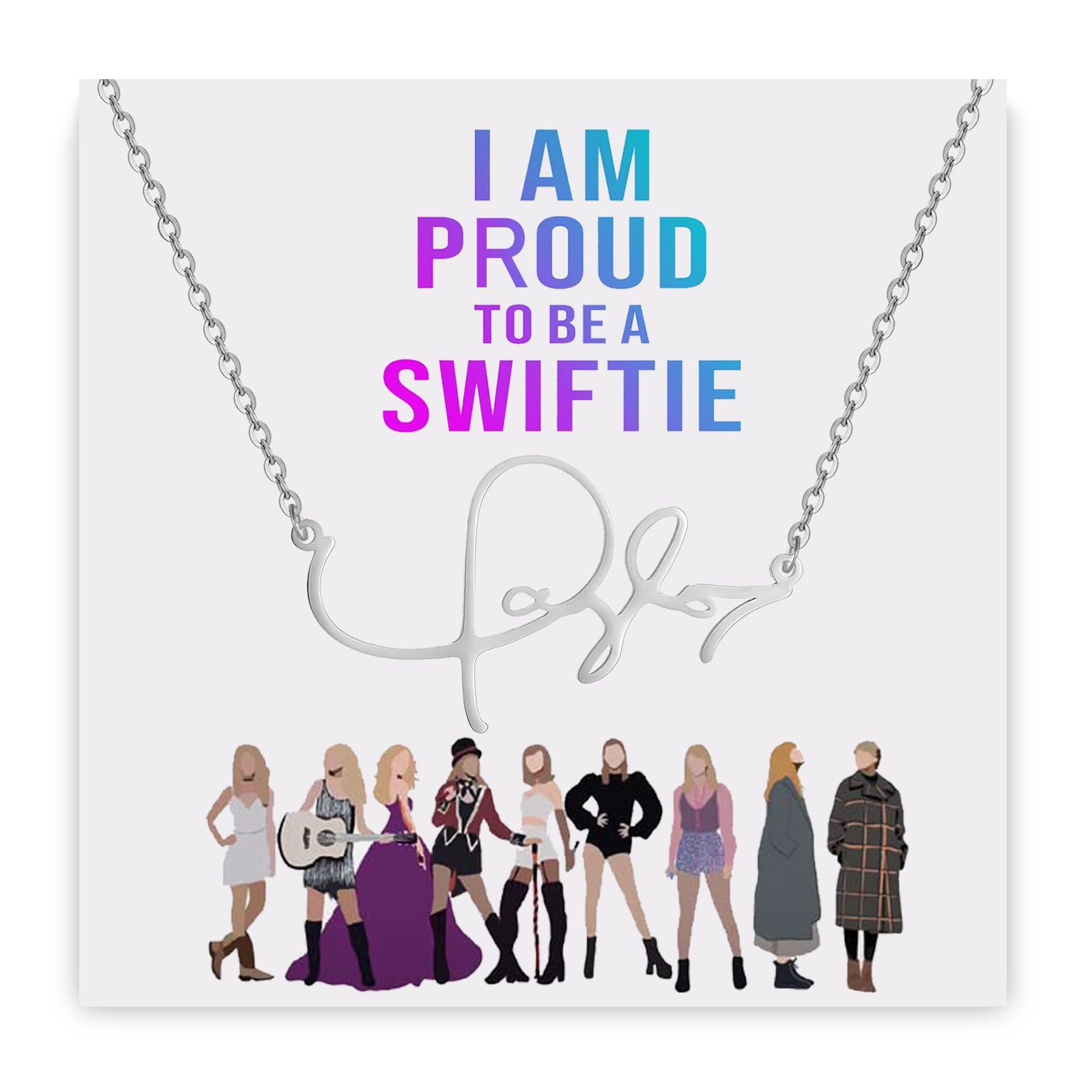 Taylor necklace SWIFTIE signature stainless steel gift friendly…