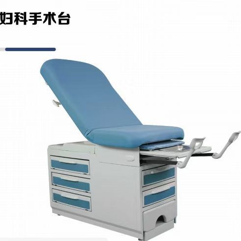 Cama de examen ginecológico americana, cama de diagnóstico hospitalario con cajón, cama de examen ginecológico con pedal, cama de diagnóstico ginecológico multifuncional image 1
