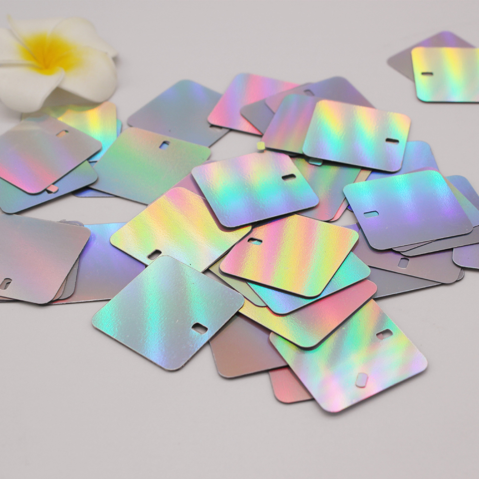 优质正方形亮片 环保及普通PVC亮片批发