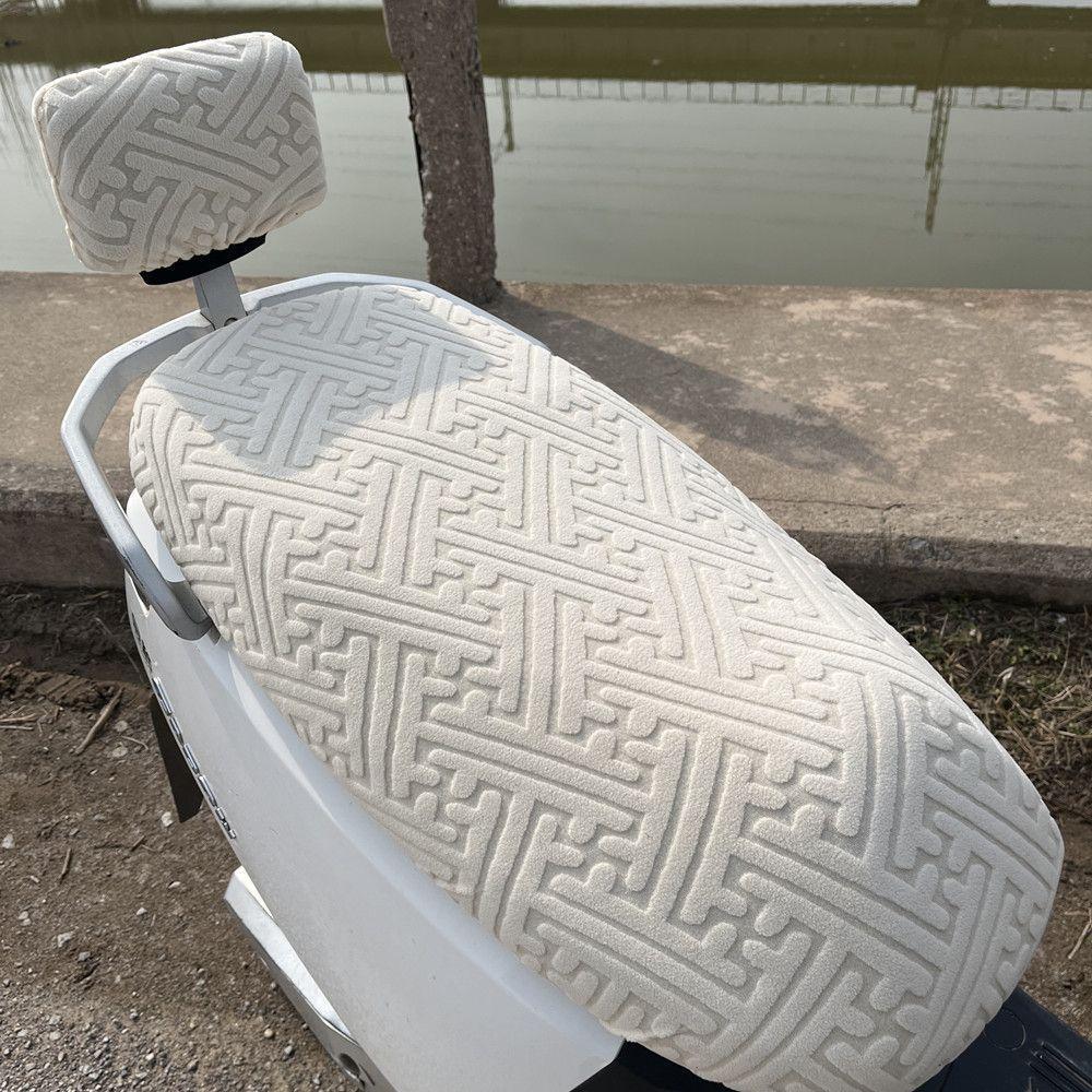 New Elastic Anti-Scalding Electric Car Seat Cushion Cover Battery Car Scooter Universal Sun Protection Four-Season Universal Anti-Slip