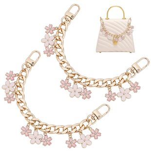 Cross-border European and American Flower Necklace Bag with Wallet Pendant Crossbody Metal Bag Chain Bag Extension Chain Rotating Hook
