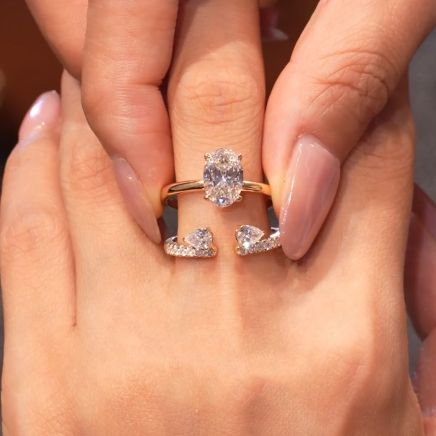 Stapelbare Damenring Sets Mit Zirkonia Im Minimalistischen Stil_voghion.com