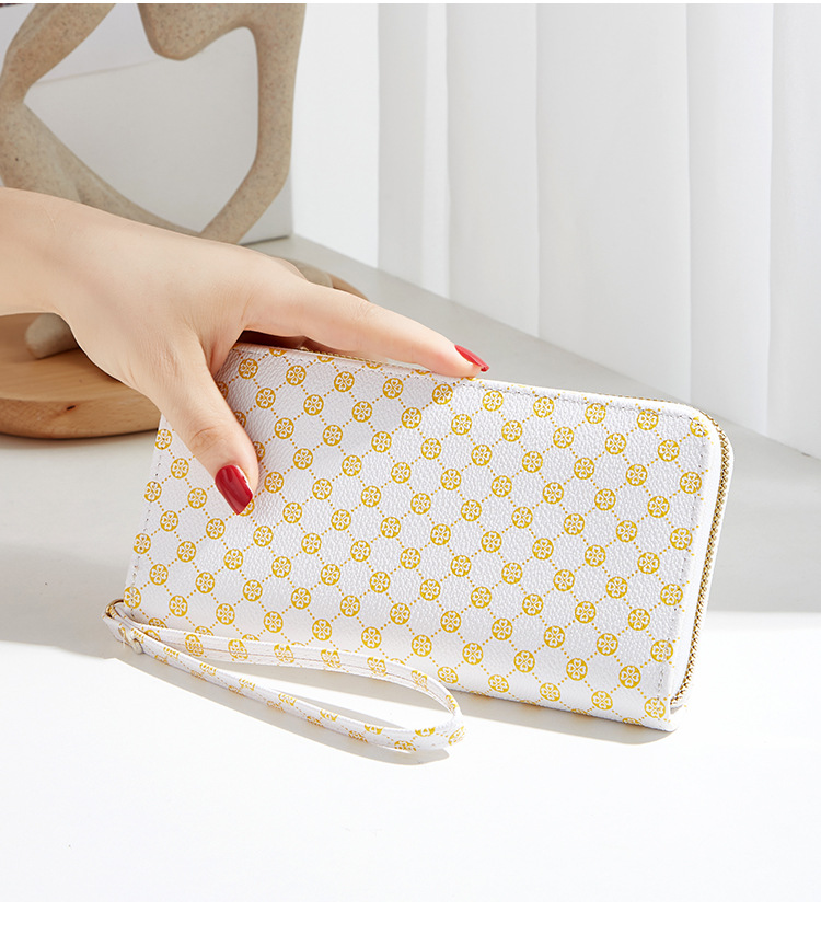 Neuer langer Reißverschluss für Damen, modische Vintage-Geldbörse mit mehreren Kartenfächern und Handytasche_voghion.com