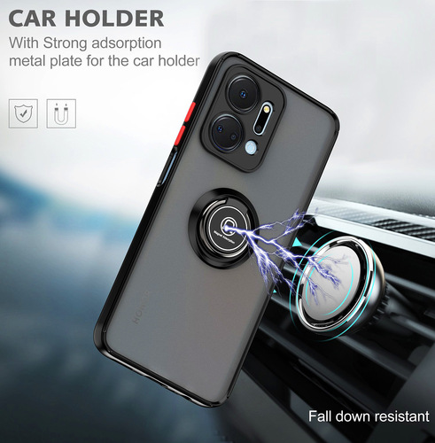 Qiying Generation Compatible Honor X7A Phone Case Huawei Nova Y90 Full Coverage Soft Touch Magnetic Ring Protective Cover