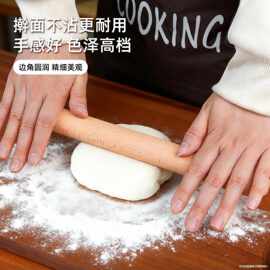 厂家可实木擀面杖擀面棍烘焙工具饺子皮滚轴擀面杖滚轮压面棍