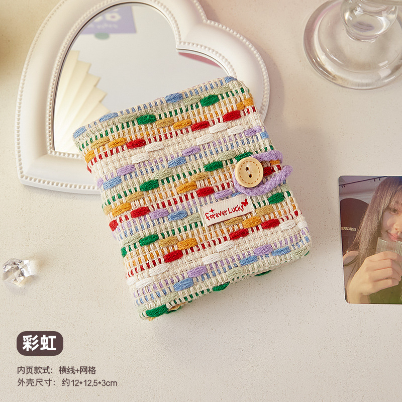 Xiaoxiangfeng mini libro de páginas de las niñas de alto valor de la cara cuentas de mano para llevar con los estudiantes cuaderno de notas grueso