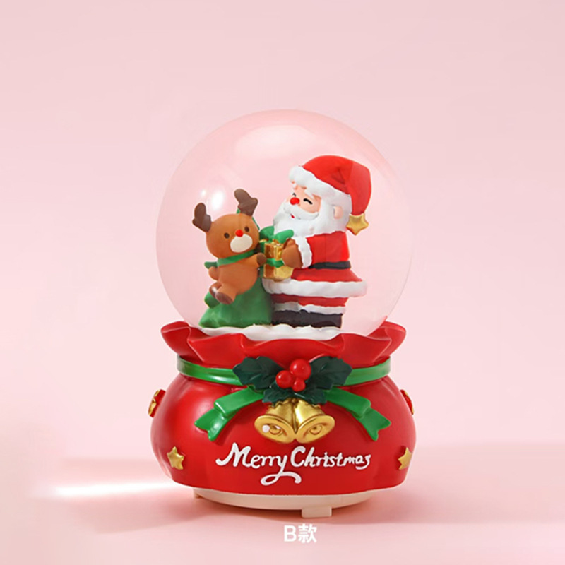 Nuevos regalos de Navidad luminosos bolas de cristal de nieve de agua decoraciones de Navidad al por mayor transfronterizas regalos para niños