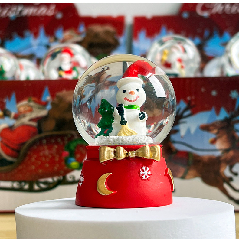 Christmas Christmas Tree Santa Claus Snowman Crystal Glass Christmas Ornaments 1 Piece display picture 5
