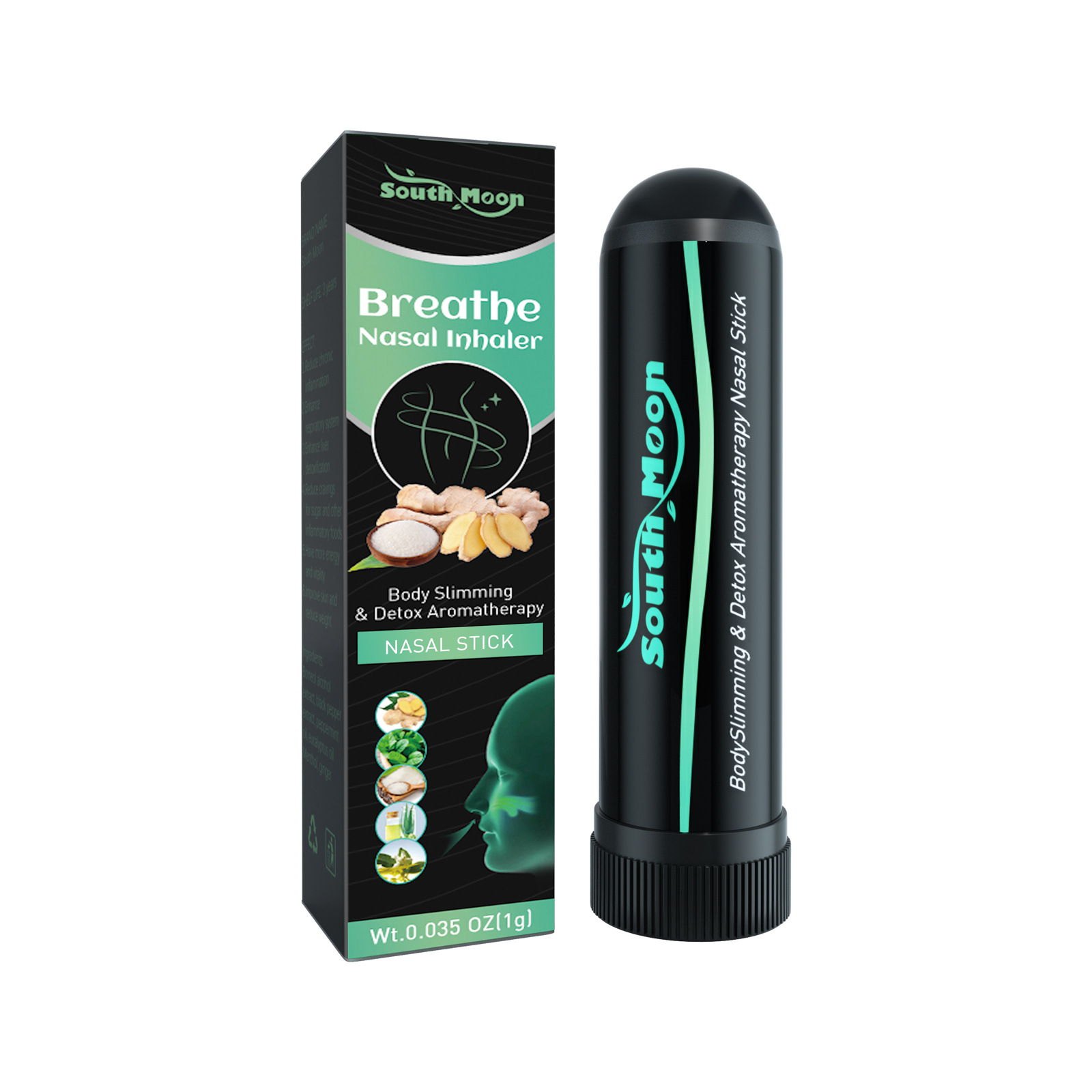 South Moon Slimming Tube Shaping, Firming, Beautifying Body Energy Cooling and Refreshing Mint Nose Stick_voghion.com