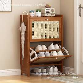 鞋柜家用门口简易防尘翻斗鞋架入户玄关多层鞋子收纳新款