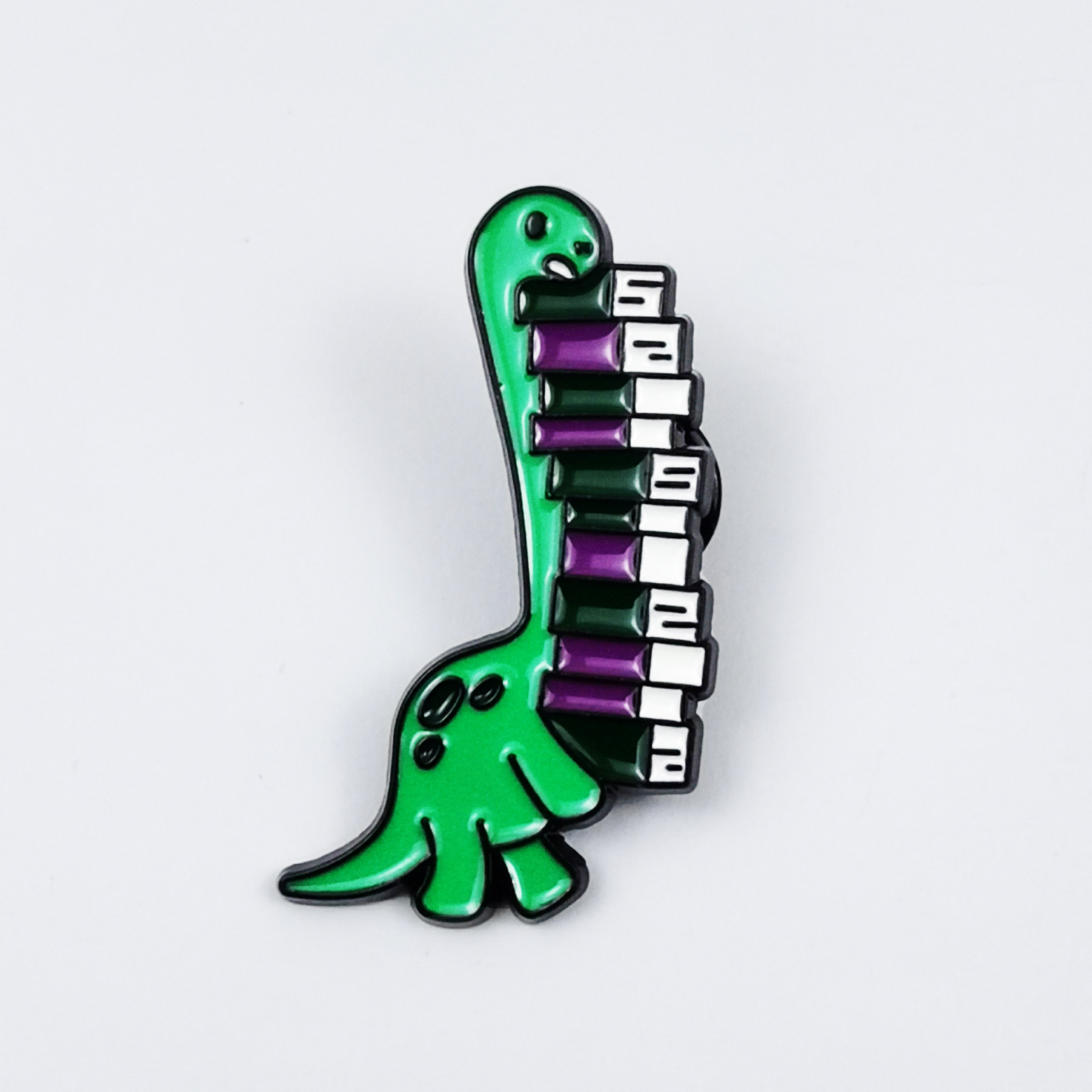 Insignia de broche de aceite de gota de aleación de dibujos animados, joyería europea y americana transfronteriza, lindo dinosaurio, aprendizaje, accesorios de libro, broche en stock