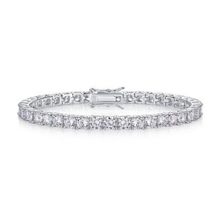 Cross-Border Hot-Selling 50-Point Moissanite Tennis Bracelet for Men and Women S925 Silver Simple Trendyy Elegant Accessible Luxury Niche
