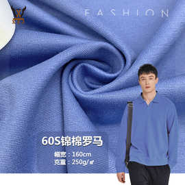 现货直销 60S支锦棉罗马 250G针织面料 休闲运动夹克男女裤料布料