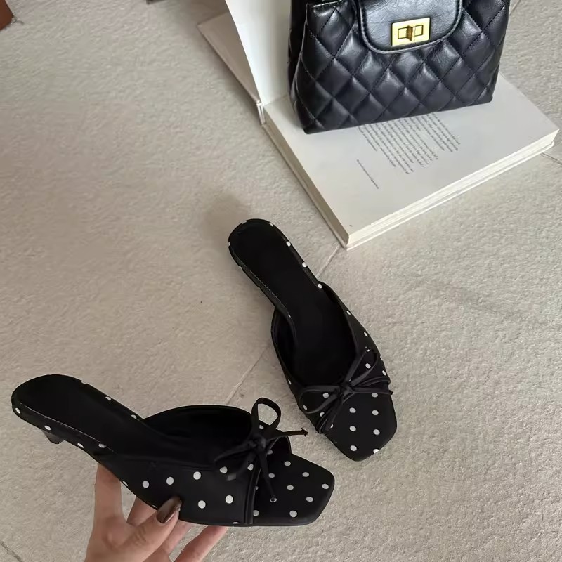 Sandalias Zuecos Sin Talón para Mujer de Superfibra y Caucho, Antideslizante image 7