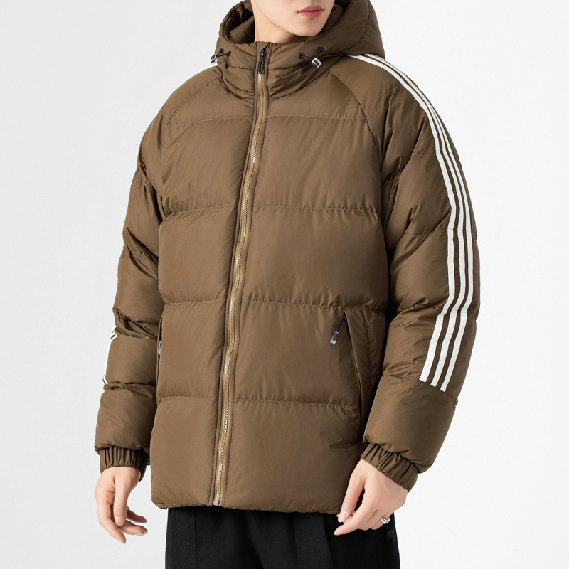 Invierno plumón ropa de algodón tendencia de hombre nueva ropa de algodón a prueba de viento frío caliente chaqueta de algodón casual chaqueta de abrigo image 3