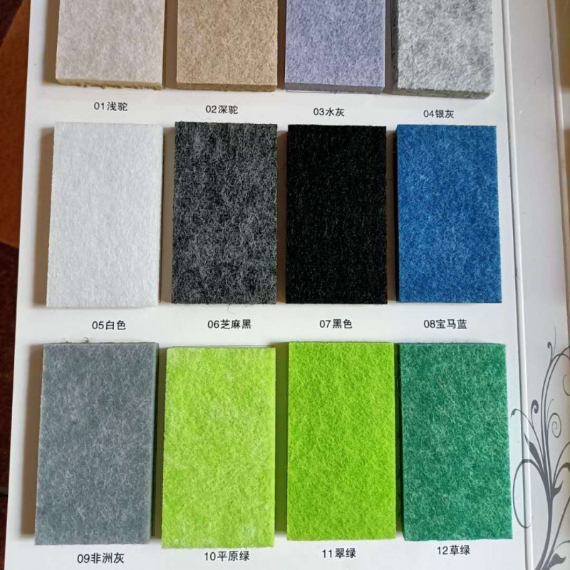 Tablero fonoabsorbente de fibra de poliéster decoración de pared sala de piano sala de reuniones dormitorio cine en casa ktv jardín de infantes tablero de aislamiento acústico