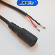 5521母座适配器电源线DC电源LED灯监控0.3米插头线5.5*2.1母头线