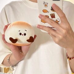 クロスボーダーの爆発的な柔らかいマントーのぬいぐるみのぬいぐるみのペンダントがかわいい萌えパンのキーホルダーの卸売り