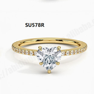 1 Carat Artificially Cultivated Diamond Loose Diamond S925 Sterling Silver Ring Earrings Necklace Laboratory Diamond Spot