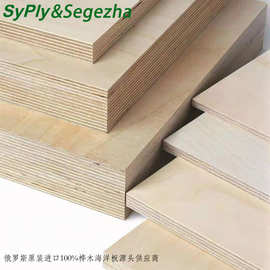 俄罗斯原装进口12mm防水全桦木胶合板夹板多层板海洋板材定制加工