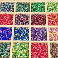 8/10MM�¿��D�\��ײɫ�ʼy��͹�����������͸���ֹ�DIY����