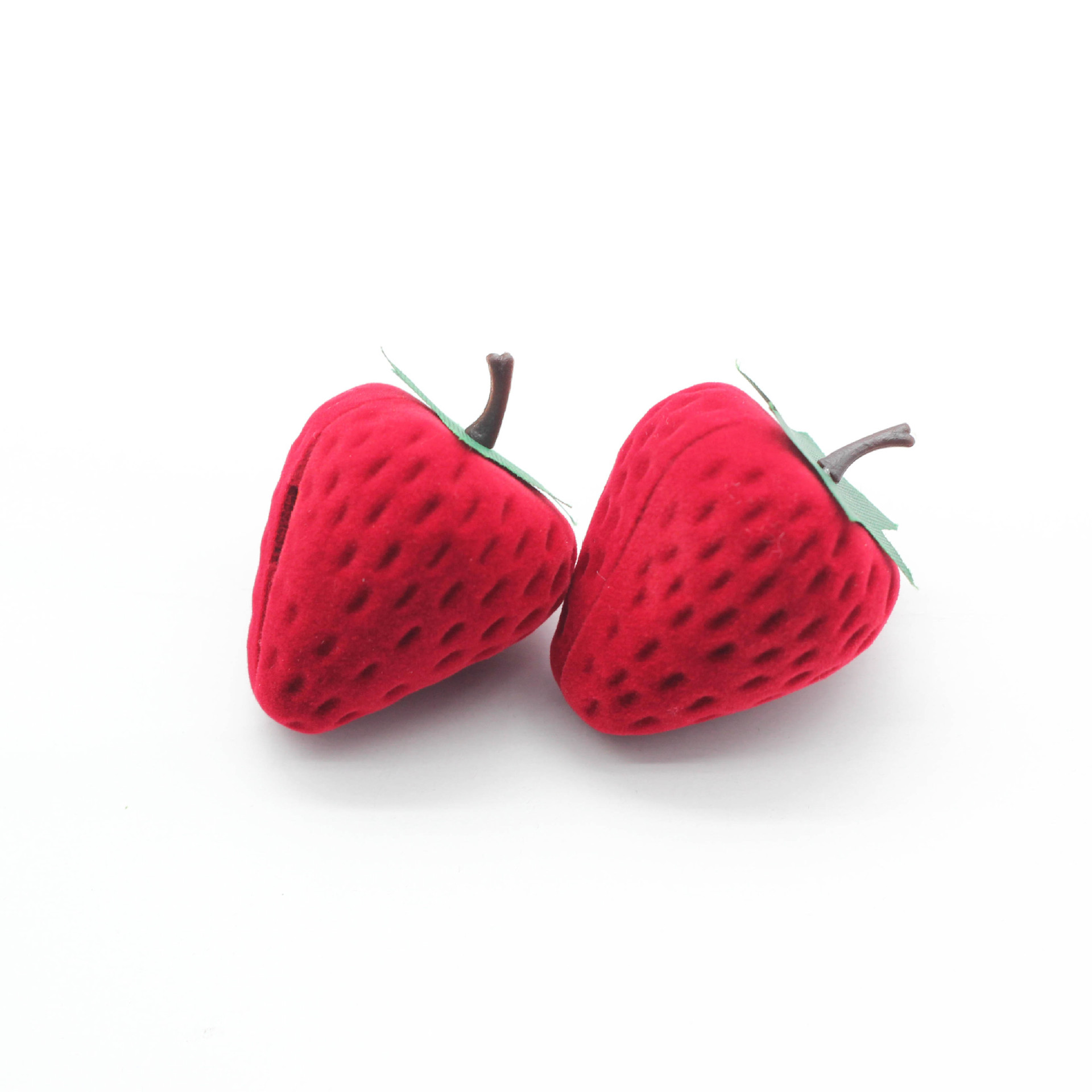 Strawberry Pattern Sweet Style Sweet Strawberry Flannel Jewelry Boxes