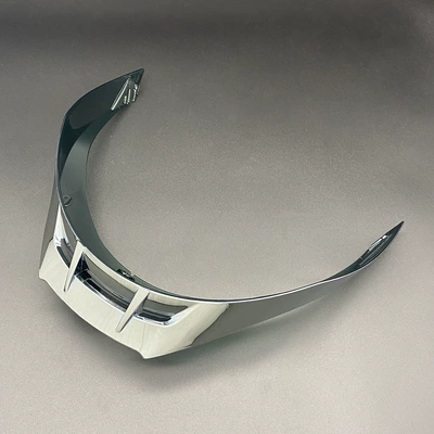 R Electroplated High-Definition Explosion-Proof, Dəbilqə (Kaska) aksesuarları - pista-rear-wing-silver-screws-included