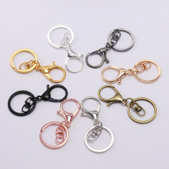 現物卸売りdiy合金のキーホルダーの三つのセットの金色のカバンのぬいぐるみのペンダントのキーホルダーの部品