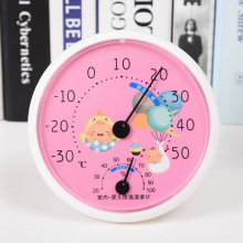 挂摆两用婴儿房温度表儿童室内高精度温度计圆形指针式温湿度计