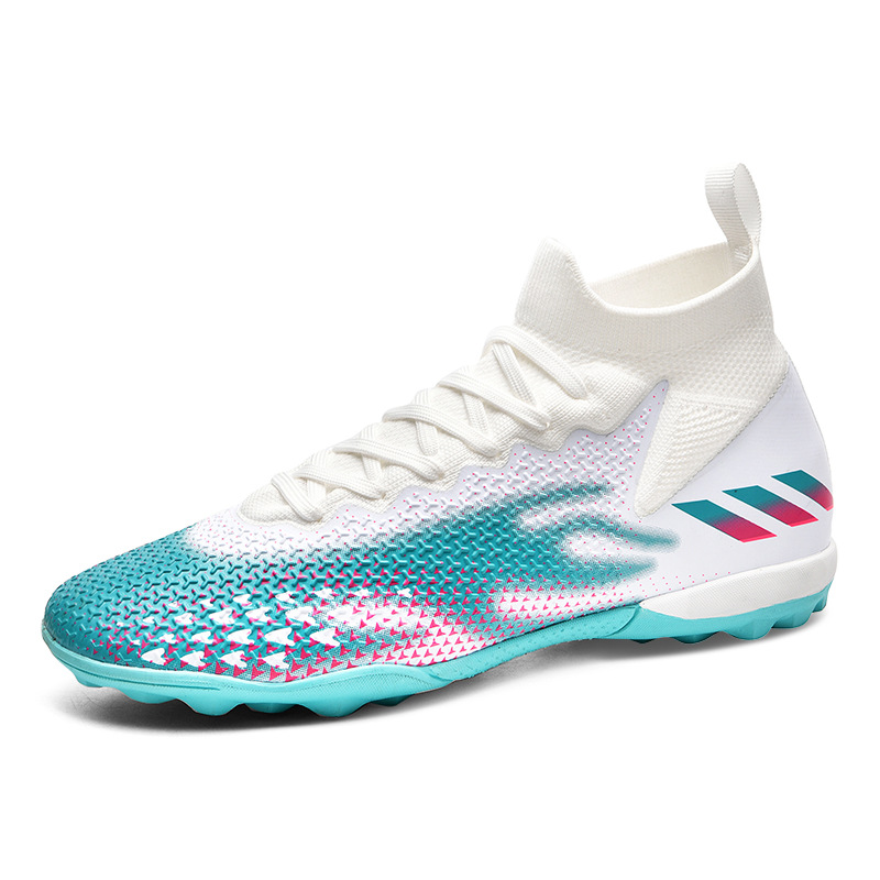 23 cross-border de alta zapatos de fútbol de uñas largas de uñas rotas competencia zapatos de entrenamiento hombres y mujeres zapatos de fútbol para adultos