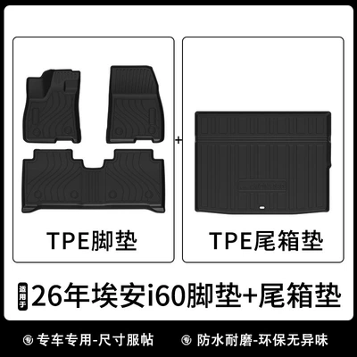 Mat, Waterproof Backrest Mat, Carbon Fiber – Universal Foot Pad - 26-years-aian-i60-extended-range-version-floor-mat-trunk-mat
